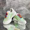 2023Top Womens Men Quality Casual Shoes Designer Läder Lace-Up Sneaker Fashion Running Trainers Letters Woman Shoes Flat Printed Gym Sneakers