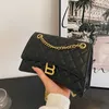 22% OFF Sac 2024 Nouveau lancement Designer Sac à main main losange chaîne de couture sous les bras tendance femme couleur unie étranger PU messager femmes