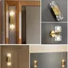 Wall Lamp Modern Long Vertical Crystal LED Gold Indoor Light Fixtures Mirror Bathroom Bedside Wandlamp G9 Sconce