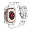 Cinturini in TPU con cinturino in colore sfumato Custodia per orologio Cinturini di ricambio protettivi in un unico pezzo per Apple Watch Serie iWatch 8 7 6 SE 5 4 3 Taglia 40/41 44/45mm Ultra 49mm