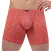 Underpants iKingsky Men's Quick-dry Long Leg Boxer Briefs Sexy Bulge Trunks No Ride Up Shorts Underwear Seamless Front Under Panties 230515