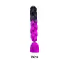 The latest 24 inch chemical fiber braid with colorful high-temperature silk dirty braids comes in a variety of styles to choose from supporting customization