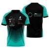 F1 Racing Polo Shirts 여름 팀 단축 바디 셔츠 같은 스타일의 맞춤