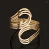 Bangle Fashion High Quality Charm Gold And Silver Color Punk Hip Hop Bangles Upper Arm Bracelet For Women
