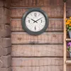 La Crosse Clock 18 Hamilton Indoor Outdoor Blue Analog Quartz Analog Metal Clock, 433-3838