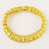 Cadeia Agteffer 24K Bracelet de ouro Flor Flor Heart Fashion Bracelet