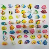 Artificial Tropical Fishes Floating Decoration for Fish Tank Summer Party Pool Catching Fish Game Favor Plastic Multi-Color