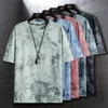 Camisetas para hombres Tie Dye Camiseta Hombres Ropa de verano Hombres Streetwear Crew Shirts Camiseta de manga corta Hip Hop Breathe Cool Casual Tops 230515