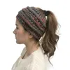 Bonnets bonnet/crâne casquettes femmes crâne casquette hiver doux extensible câble tricot désordre chignon mode décontracté femmes chapeau Cap1 Scot22