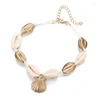 Lien Bracelets Shell Bracelet Pulseira Feminina Plage De Mode Métal Pétoncles Tissé Joker Bracelets De Cheville Schelpen Coquillage Coquillage Concha 2023