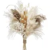 Dekoratif Çiçek Çelenkler 80pcs kuru Pampas Çim Buket Boho Dekor Kabarık Yapay Pampas Noel Dekorasyon Çiçek Düzenlemesi Düğün Ev Dekor 230515