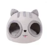 Camas de gato Removável Ceda Removável Casa Semi-Cão de Pet Ninho de Pet Kennel Deep Sleep Deep Creative Destactable Cats Acessórios de animais de estimação Gatos B