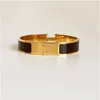 Klassieke armband 18k gouden armband voor mannen emaille armband heren dames manchetarmband liefhebbers armband 12 mm breed met