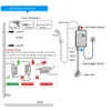 Riscaldatori da 3800 w Sallo idrico elettrico istantaneo Flusso doccia calda flusso di riscaldamento veloce bagno bagno in acciaio inossidabile scaldabagno senza serbatoio