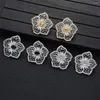 Stud Earrings Luxury Colorful Flower For Women Wedding Cubic Zirconia Dubai Bridal Earring Jewelry Accessories A20270