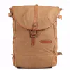 Рюкзак мужской женский винтажный холст кожаный хлопковой рюкзак альпинизм