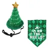 Trajes de gato Pet Bandanas Triângulo de Natal Bibs Hat Hat Dog Dog Follar Colarchiele