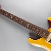 Guitarra elétrica, mogno, RPS, padrão de tigre amarelo, acessórios de prata, pacote rápido