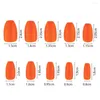 False Nails 24PCS/Pack Full Cover Nail Tips Shiny Short Ballet Fake Mold For Extension Acrylic UV Gel Display Practice Manicure