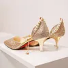 Dress Shoes Women Pumps Extrem Sexy High Heels Thin Female Wedding Gold Sliver White Ladies Size 34-40