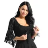 Scarves Women Summer Cardigan Capes Shrug Flare Sleeve Bridal Wraps Wedding Shawl Bolero Belly Dance Beach Dresses Cover Loose