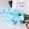 装飾的な花の花輪シミュレーション3Dバタフライラン1pc偽の花ホームドレープ壁結婚式装飾Diy人工ファレノプシス