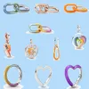 925 Charm-Perlen-Zubehör für Pandora-Charms-Schmuck Großhandel Me Rainbow Heart Of Freedom-Medaillon