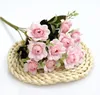 Fleurs décoratives 1 bouquet de belle rose blanche pivoine imitation soie fleur petit bouquet fête de famille noël bricolage printemps mariage