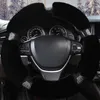 Stuurwielafdekkingen Autoverdekking Anti -slip Luxe donzige zachte zachte fuzzy Universal Auto Protector