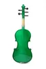 5string Electric Violin Acoustic Style 4/4 maple Spruce Free Case Bow Green #EV1