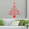 Adesivi da parete Buon Natale Adesivo Finestra Ornamenti Anno Albero Decorazioni per la casa