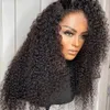 180DDensity البرازيلي البشري HD HD LACE Bront Wig Deep Wave Lace Brontal For Women 13x4