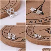 Stud Love Heart Super Małe Kolczyki Prosty Compact Cute Student Earring dla kobiet Minimalistyczne miedziane hipoalergiczne kroplę deli dhgarden dhnsb