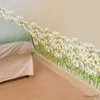 Kids' Toy Stickers Daisy Wall Sticker Grass Baseboard Stickers Flower Weed Mural Decals for Kids Room Baby Bedroom Nursery Kitchen Home Decoration