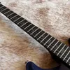 Guitarra elétrica personalizada mogno de bordo sólido top mogno corporal trêmulo ponte