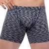 Underpants iKingsky Men's Quick-dry Long Leg Boxer Briefs Sexy Bulge Trunks No Ride Up Shorts Underwear Seamless Front Under Panties 230515