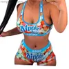 Women's Tracksuits Women tracksuit Sexy 2 two piece set Sports bra+high waist shorts women's clothing 2021 summer Beach Swimming sports Outfits T230515