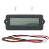 Lead Acid Battery Capacity Indicator LCD Digit Display Meter Lithium Power Detector Voltmeter(Blue)