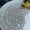 Lose Edelsteine Großhandel Echte Natürliche Farbe Süßwasser Perlen Runde Form Für DIY Herstellung Anhänger Ring Ohrringe 10 teile/los
