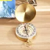 Gadgets ao ar livre Flip Flip Compass multifuncional Metal Luminous Pocket Watch Style Brass