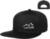 Snapbacks Snapback hats for man adjustable flat bill hat mountain black baseball cap trucker father fitted hat gift for man P230512