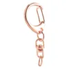 Jewelry Pouches 50 Pcs Keychain Spring Snap Key Ring With Chain And Jump Rings DIY Parts For Craft Hanging Buckle