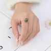 Fedi nuziali Anslow Fashion Trendy Creative Design Simple Handmade DIY Natural Stone Women's Girls Bride Jewelry Christmas