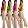 Femmes deux pièces pantalon 2023 décontracté femmes tricot côtelé ensemble sans manches culture débardeur chemise longue Streetwear vêtements pour tenue