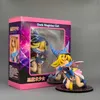 Actie speelgoedcijfers 21cm Zwart Dark Magician Girl Mana OEM Anime Figuur Set Yu Gi OH Duel Monsters Actie Figuur Verzameling Model Doll speelgoed