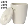 4pcs Lab 20ml 30ml 50ml Gooch Ceramic Porcelain Fine Mesh Filter Filter Asphalt Cructible High Pertage Resistant