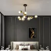 Kronleuchter Nordic Kreativität Led Für Wohnzimmer Schlafzimmer Lichter Beleuchtung Moderne Schwarz Gold Glanz Hängen Lampe Küche Leuchten
