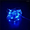 Strängar 5st 50/30 LED Fairy Lights Copper Wire String String Holiday Outdoor Street Lamp Garlands For Christmas Tree Wedding Party Decoration