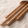 Bacchette Sumpit Kayu Ekstra Panjang Jepang Beech Dipoles Makanan Goreng Mie Anti Selip Alat Memasak Dapur 230516