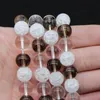 Beads Other Natural Stone Smoky Quartz Snow Cracked Crystal Loose Spacer 6-10mm For Jewelry Making DIY Fashion Bracelet WholesaleOther